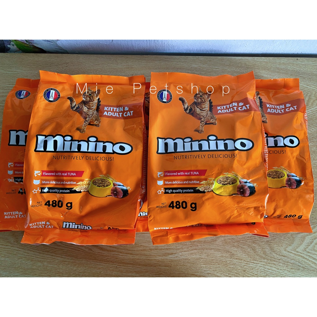 THỨC ĂN HẠT CHO MÈO MININO VỊ TUNA TÚI 480G