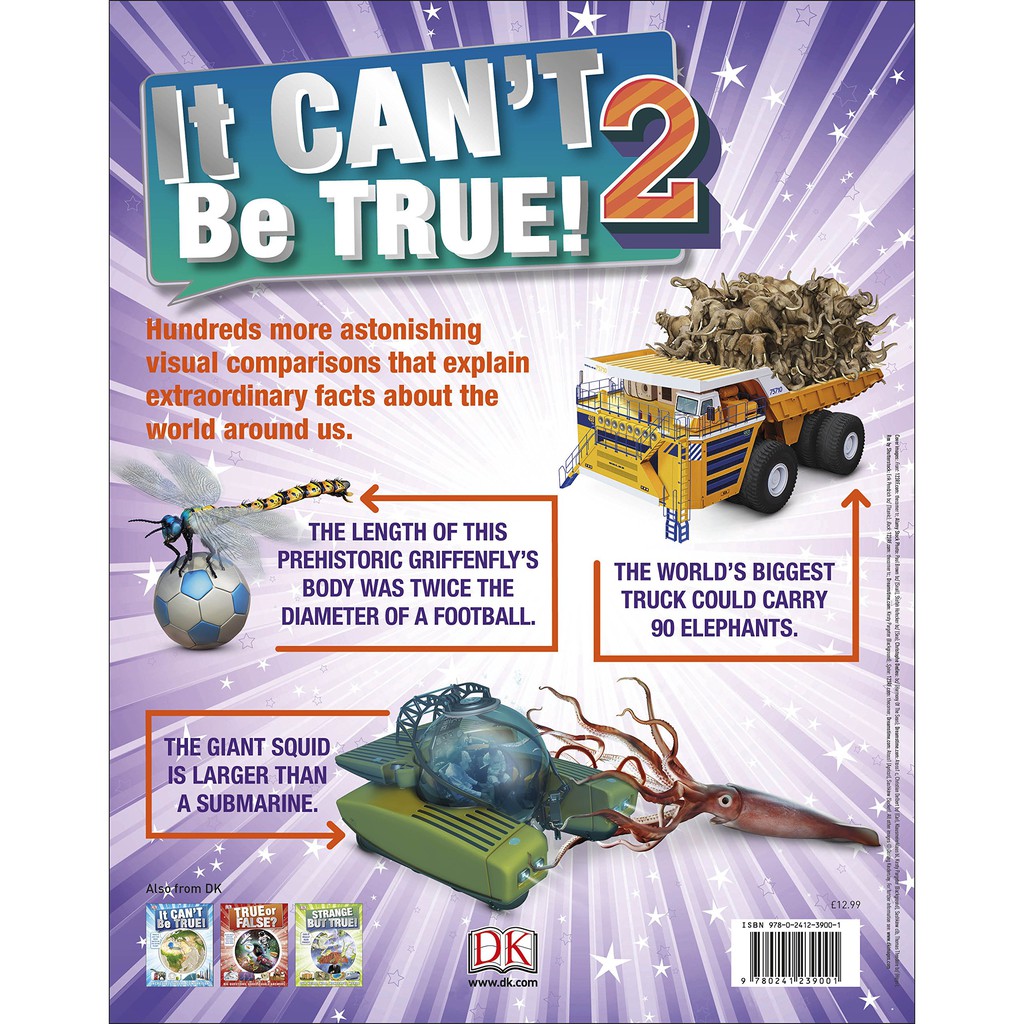 Sách IT CAN'T BE TRUE  - Những Sự Thật Kinh Ngạc - Phát Triển Trí Não Và Tư Duy Logic Của Trẻ Bản Tiếng Anh