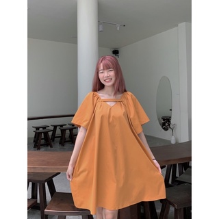D03 - Đầm babydoll vàng cam