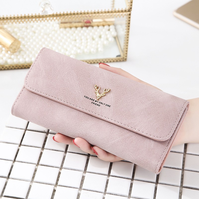 Ví Nữ Dài Cầm Tay Nhiều Ngăn Cao Cấp Sang Trọng Phong Cách Hàn Quốc