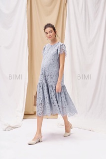 ĐẦM REN XÁM MIDDI - BIMI