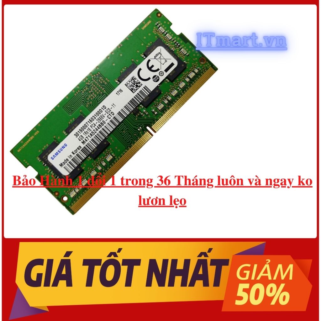 RAM Laptop DDR4 4Gb 8Gb 16Gb bus 2133 2400 2666 3200MHz Samsung và nhiều thương hiệu khác bóc máy Mỹ- Giao ngẫu nhiên | BigBuy360 - bigbuy360.vn