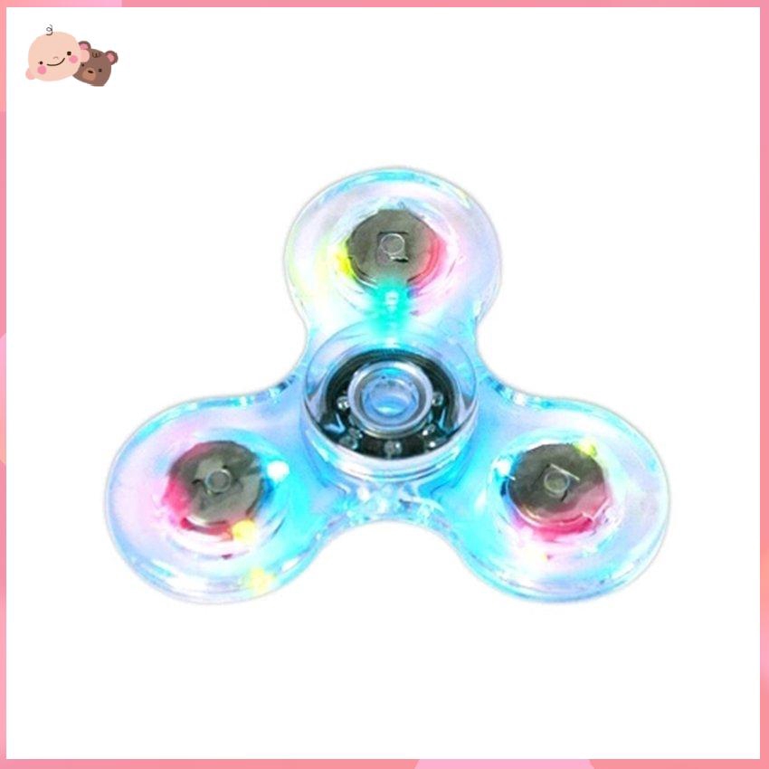 Con quay đồ chơi fidget spinner bằng pha lê nhiều màu sắc Led