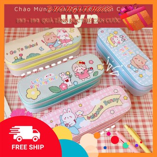 Hộp Bút Da 2 Tầng Xinh Xắn - Hộp Bút