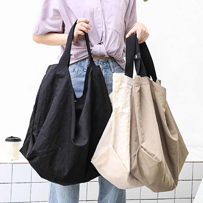 Túi Xách Cỡ Lớn Chất Liệu Nylon Chống Thấm Nước Không Khóa Kéo Cho Nữ ZY130