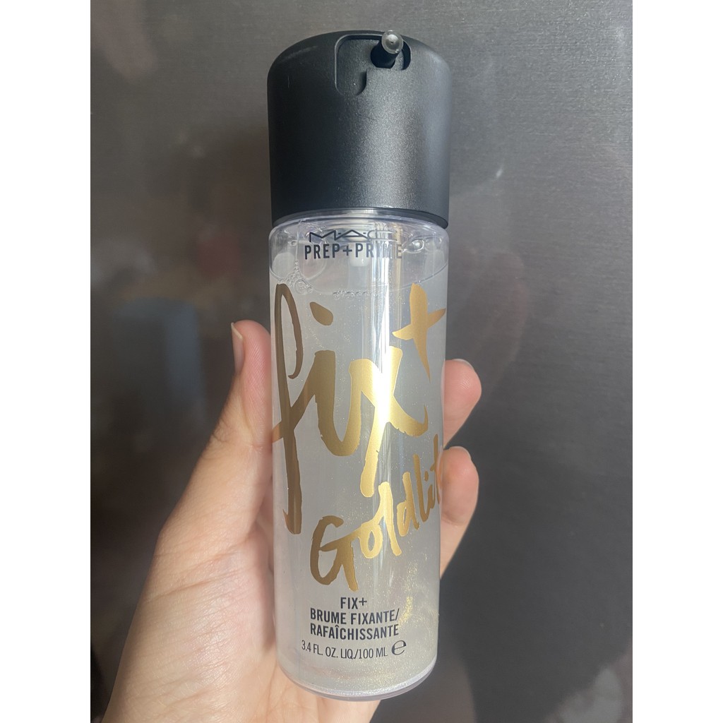 Nước xịt khoáng MAC Prep + Prime Face Fix + (Shimmer) 100ml màu Goldlite | BigBuy360 - bigbuy360.vn