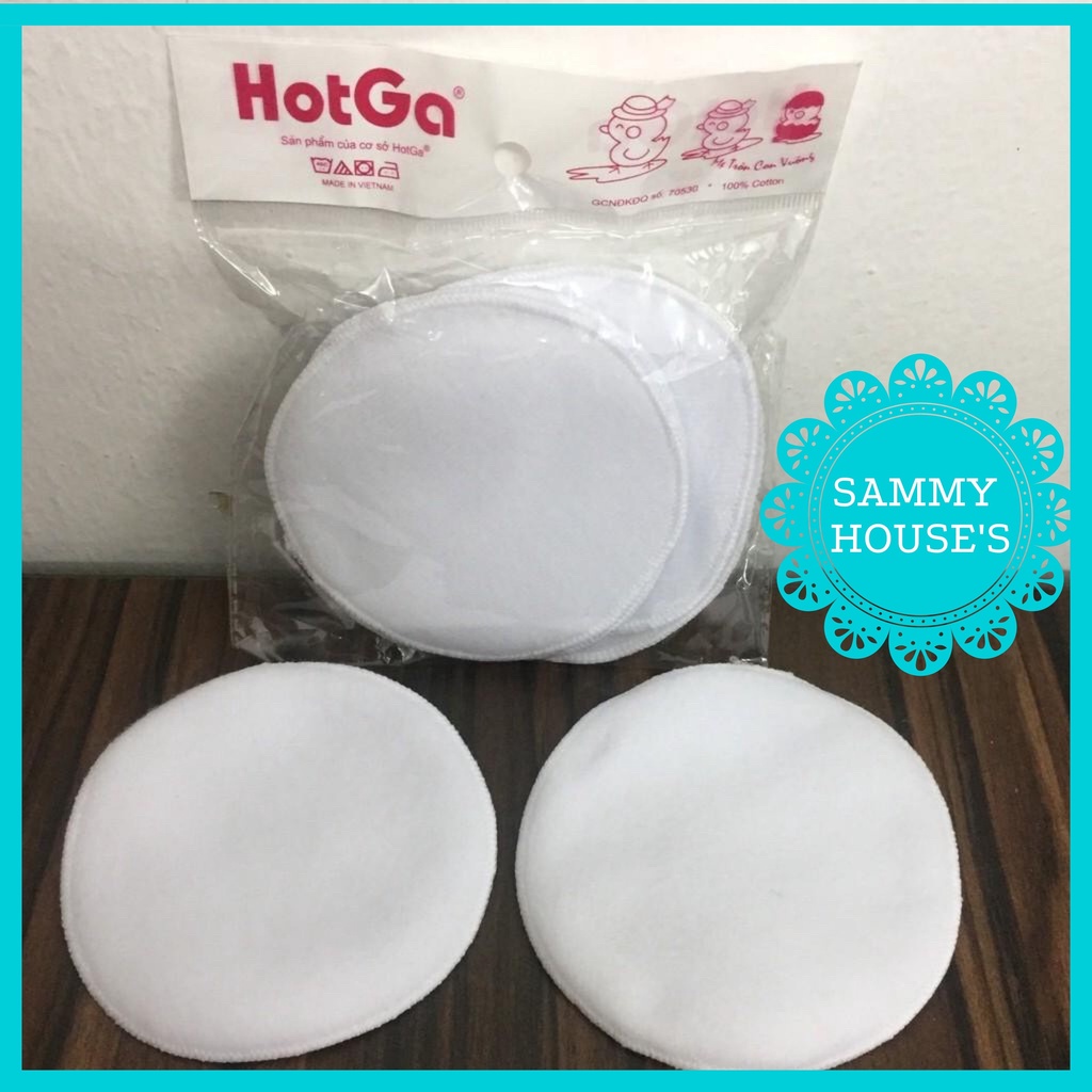 Túi 4 miếng lót thấm sữa bằng vải Hotga dùng được nhiều lần SAMMY HOUSE'S
