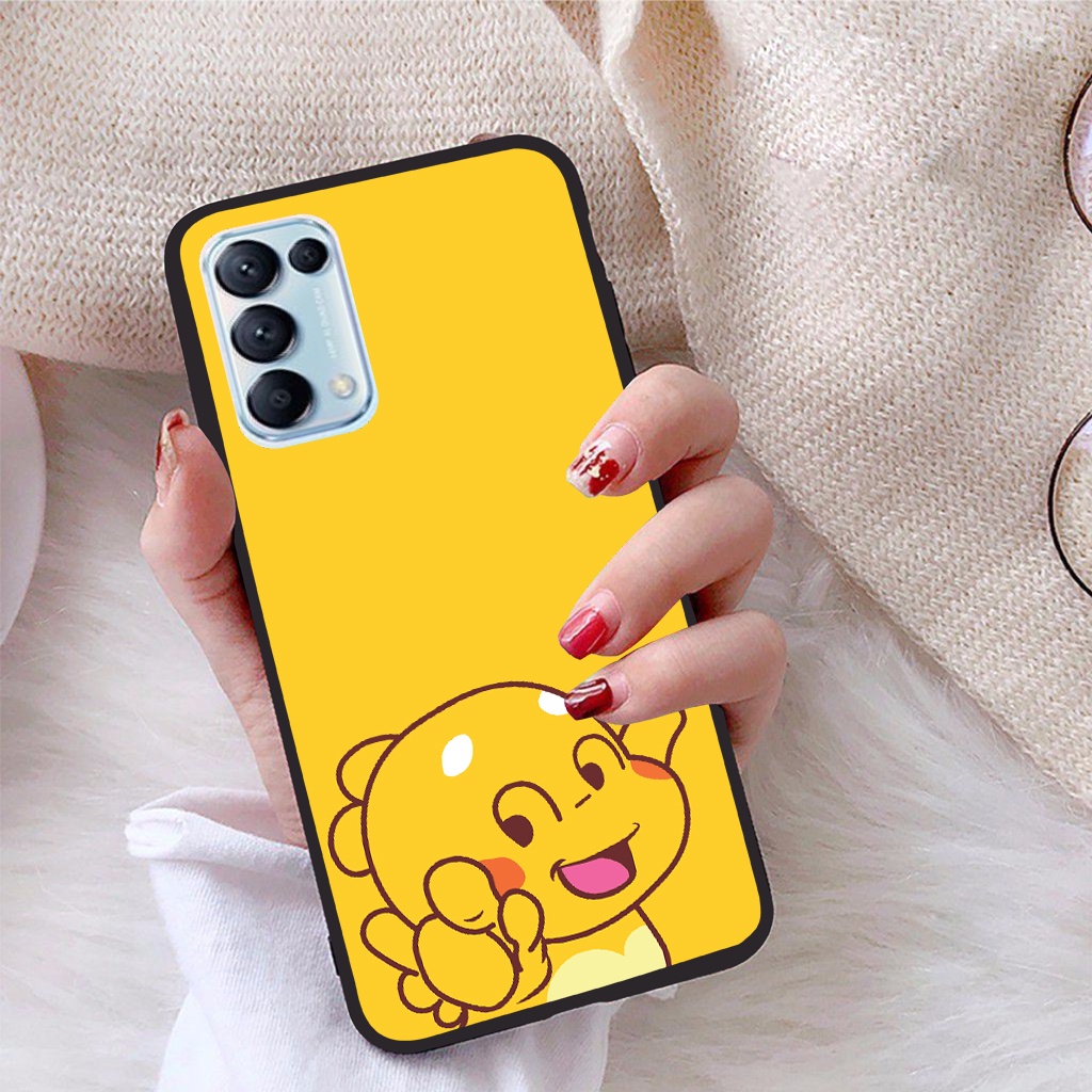 Ốp lưng Oppo Reno 5 Pro viền dẻo TPU BST Khủng Long Lai Ong