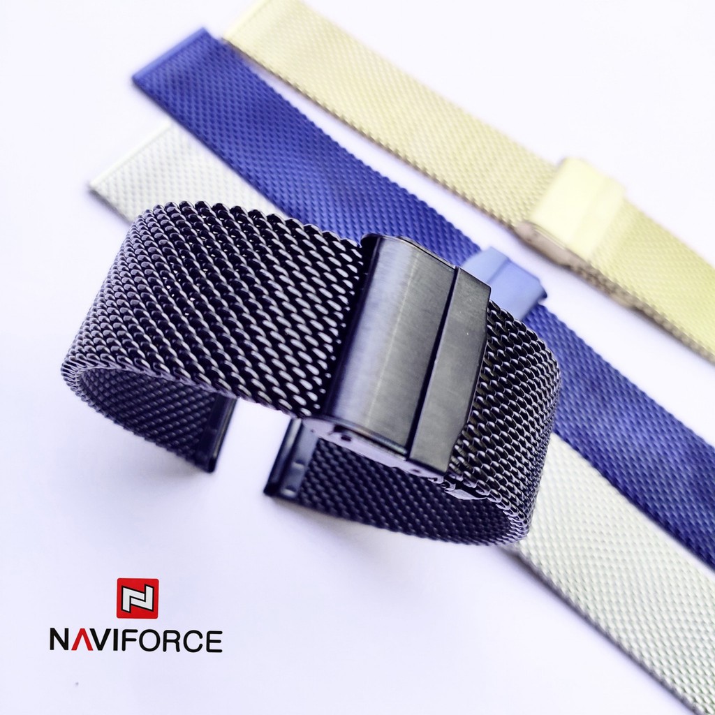 Dây Đeo Đồng Hồ Milanese Shark Mesh Naviforce Nf 9068s 22mm