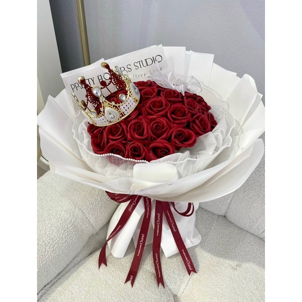 bó hoa 35b sáp đỏ công chúa