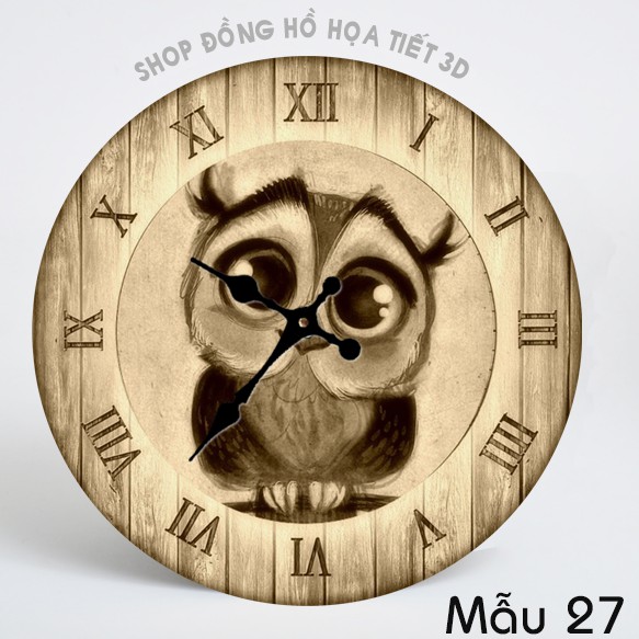 Đồng hồ treo tường con cú