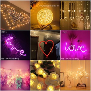 Đèn led trang trí không gian phòng / Quà tặng valentine sinh nhật độc đáo, dễ thương cho người yêu thương