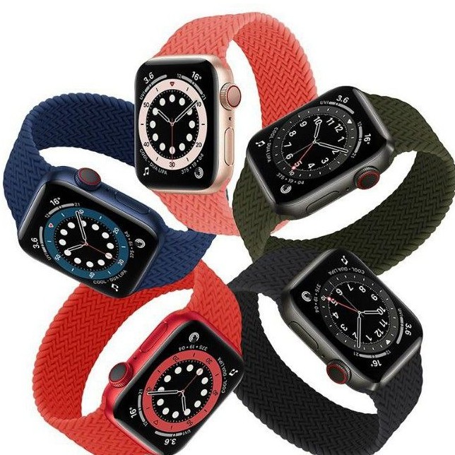 Dây đeo Braided Solo loop cho Apple Watch Series 6 ,  SE . Size 38 , 40 , 42 , 44 mm chính hãng COTEetCI không móc khoá