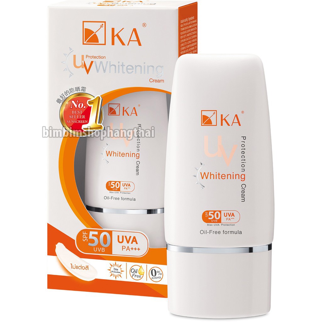 Kem dưỡng da chống nắng KA UV Protection Whitening Cream SPF 50+PA+++  15g