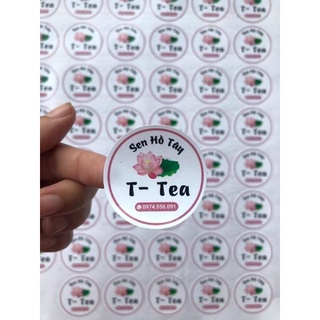 Tem decan 1000 chiếc kt: 3x3cm