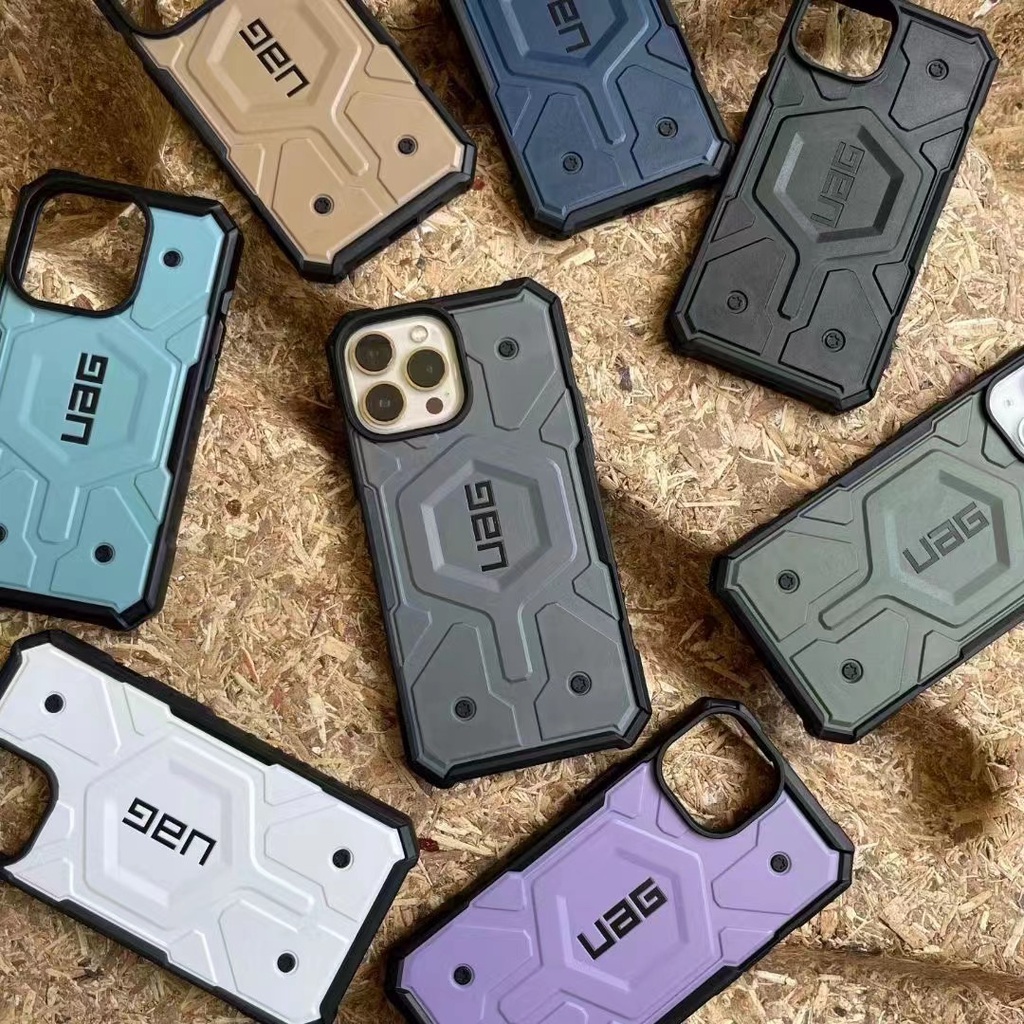 Uag Ốp Điện Thoại Chống Vỡ Họa Tiết Lông Vũ Kiểu Quân Đội Cho iPhone 14 plus 14 pro max 13 pro max 12 pro max
