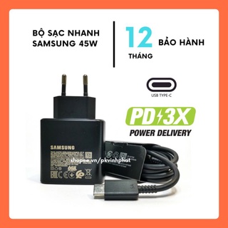 Bộ Sạc Nhanh Samsung 45W Note 10 Plus S20 Ultra Chính Hãng