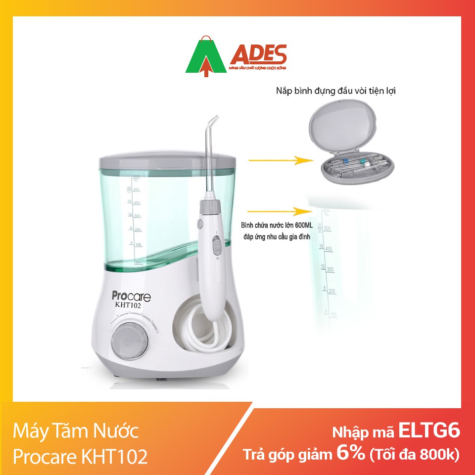Máy Tăm Nước Procare KHT102 | Tặng ngay 01 mặt nạ Wonjin chính hãng