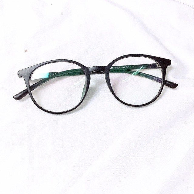 Gọng kính cận nam nữ mắt tròn nhỏ nhựa Liupeyewear L203 thời trang unisex nhiều màu trắng, hồng, đen bóng | BigBuy360 - bigbuy360.vn