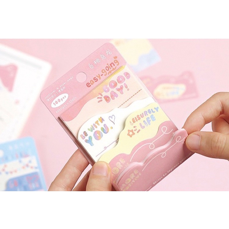 Giấy note ghi chú CARD LOVER xếp tầng 100 tờ chủ đề party