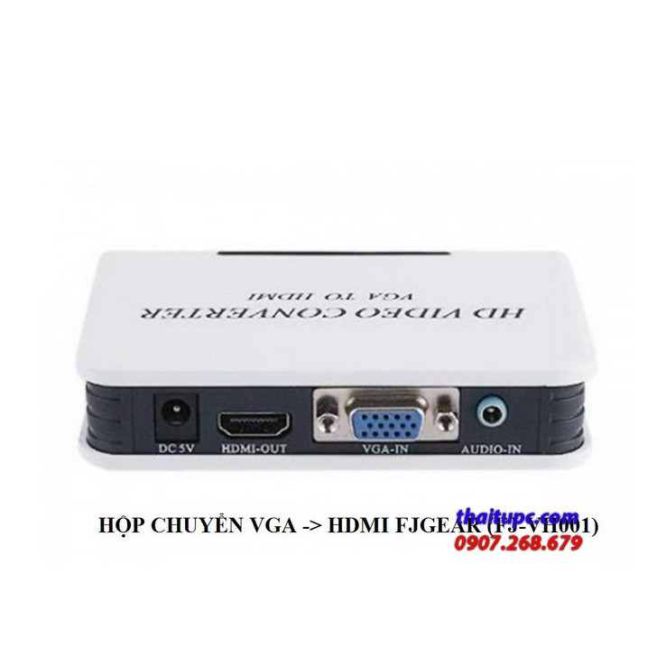 Bộ chuyển đổi VGA và Audio sang HDMI chuẩn 1080p FJGEAR VH001