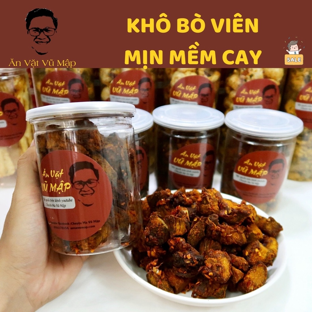 [ANVATVUMAP - NHÀ LÀM 100%] Khô Bò Viên Cay Mềm 300gr - Loại Siêu Ngon Đậm Vị Loại Ngon | WebRaoVat - webraovat.net.vn