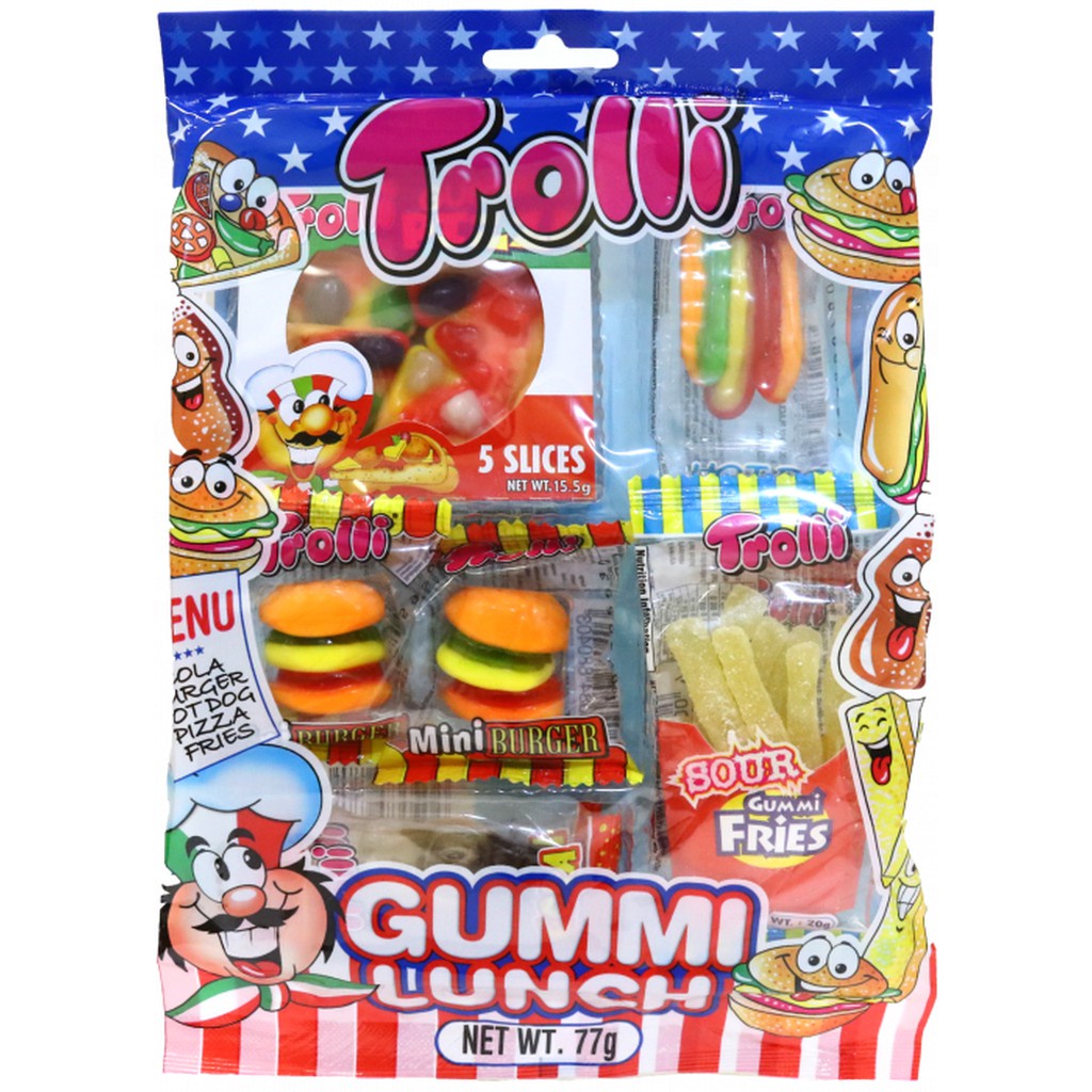 Kẹo dẻo Trolli Gummi Lunch gói 77gr