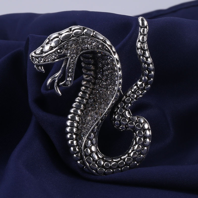 Trâm Cài Áo Hình Rắn Bằng Kim Loại Thời Trang Cho Nam Và Nữ