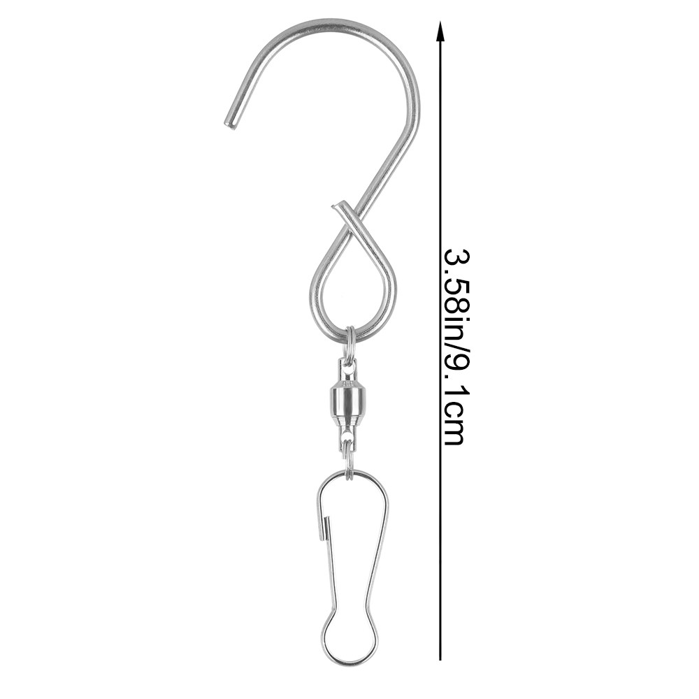 SPINNER Set 5 Móc Treo Đồ Hình Chữ S Xoay 360 Độ Tiện Dụng Túi đựng