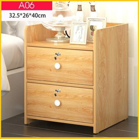 Hộc Tủ Đầu Giường, Kệ Tủ Đầu Giường Gỗ Ép MDF 2 Ngăn Kéo, Nhỏ Gọn Siêu Tiện Dụng Cho Căn Phòng Của Bạn