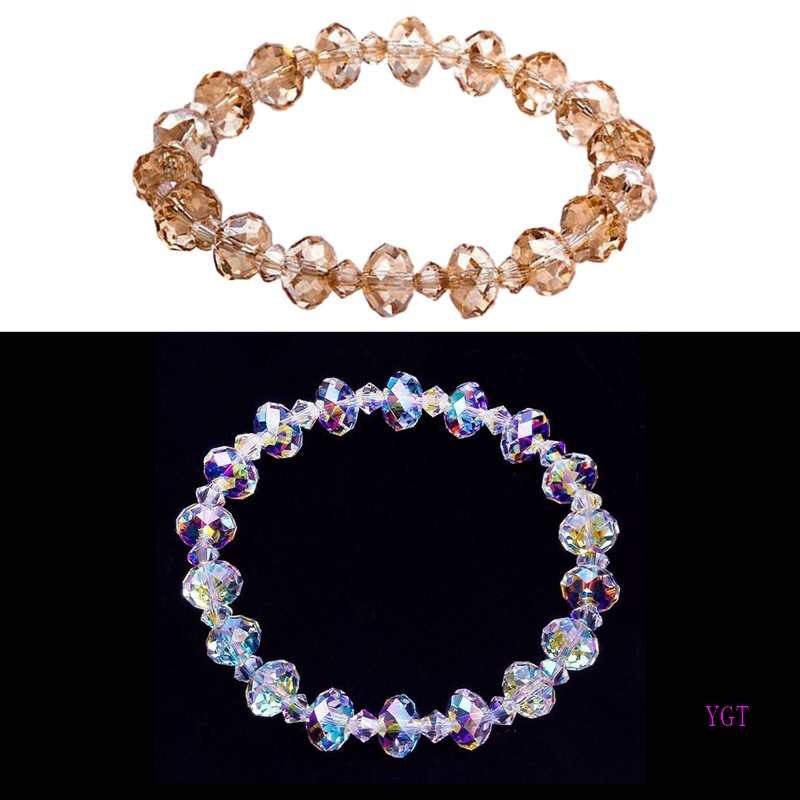 Vòng Tay Chuỗi Hạt Pha Lê Nhiều Màu Sắc Thời Trang