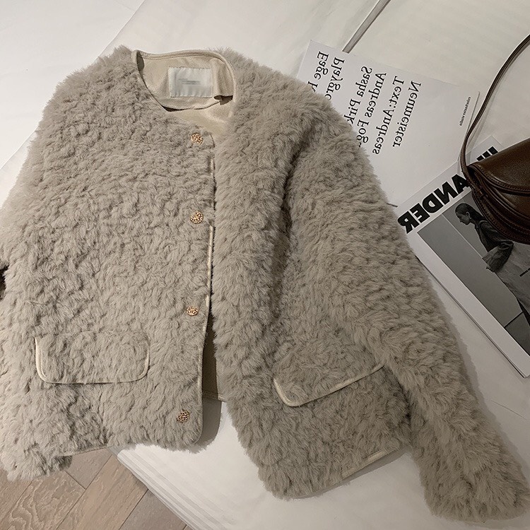 Áo khoác lông nữ mùa đông, siêu ấm -Order Taobao| Áo khoác lông cừu phong cách Hàn Quốc siêu xinh