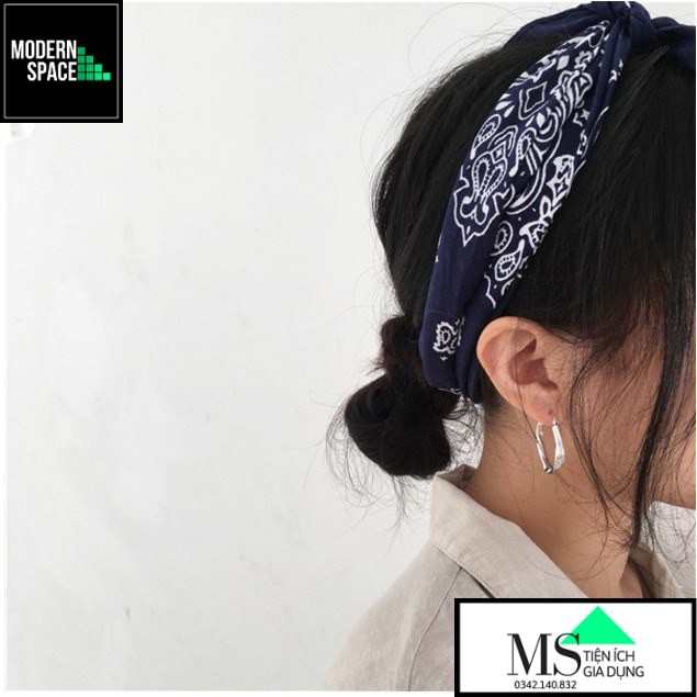 Khăn vuông Turban Hiphop - Khăn bandana cotton cho Nam Nữ 55x55cm GD-062