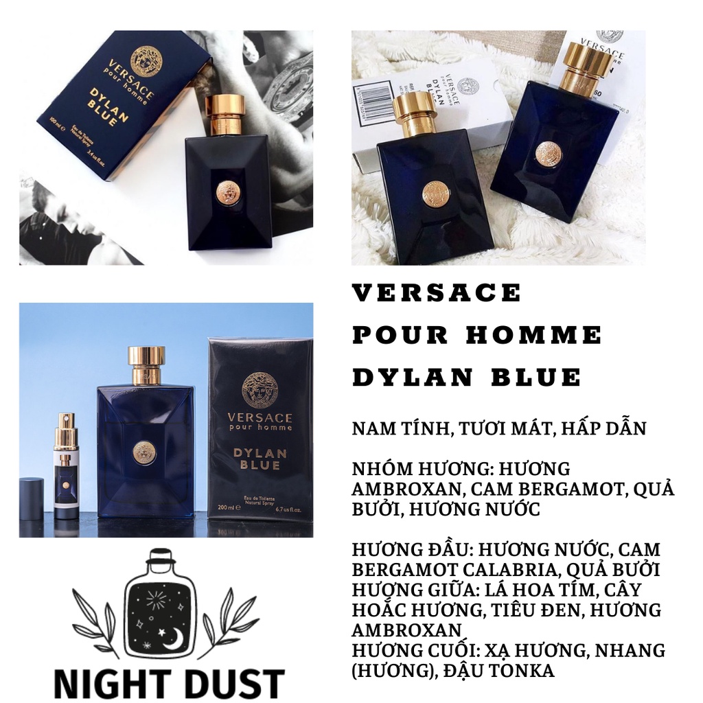[Chính Hãng] Nước Hoa Versace Pour Homme Dylan Blue - Chiết 5ml 10ml - Mẫu Thử | BigBuy360 - bigbuy360.vn