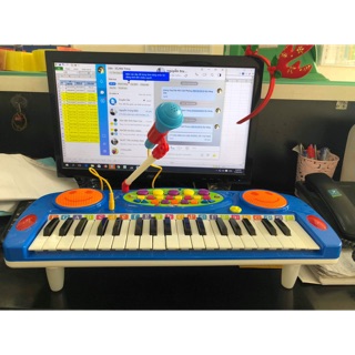 Bộ đàn ogan điện tử mini cho trẻ em