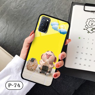 Ốp lưng kính 3D OPPO A52/ A92-cute