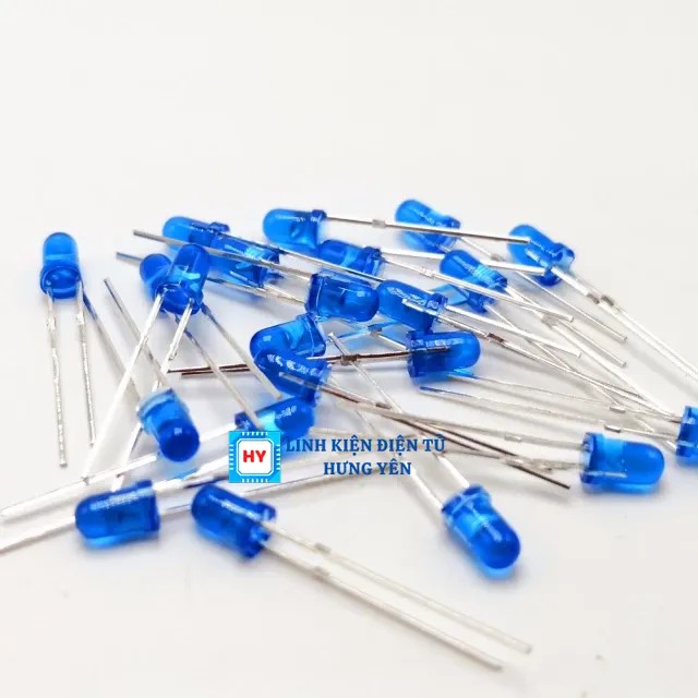 Gói 10 LED Diode F3 F5 3mm/5mm phủ màu đỏ, xanh lá, xanh dương, vàng, trắng