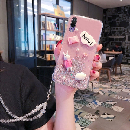 Ốp điện thoại hình thỏ đáng yêu cho Samsung Galaxy Note 10 Plus 10+ Note 10 9 8 S10 S9 S8 Plus S10 5G S10e