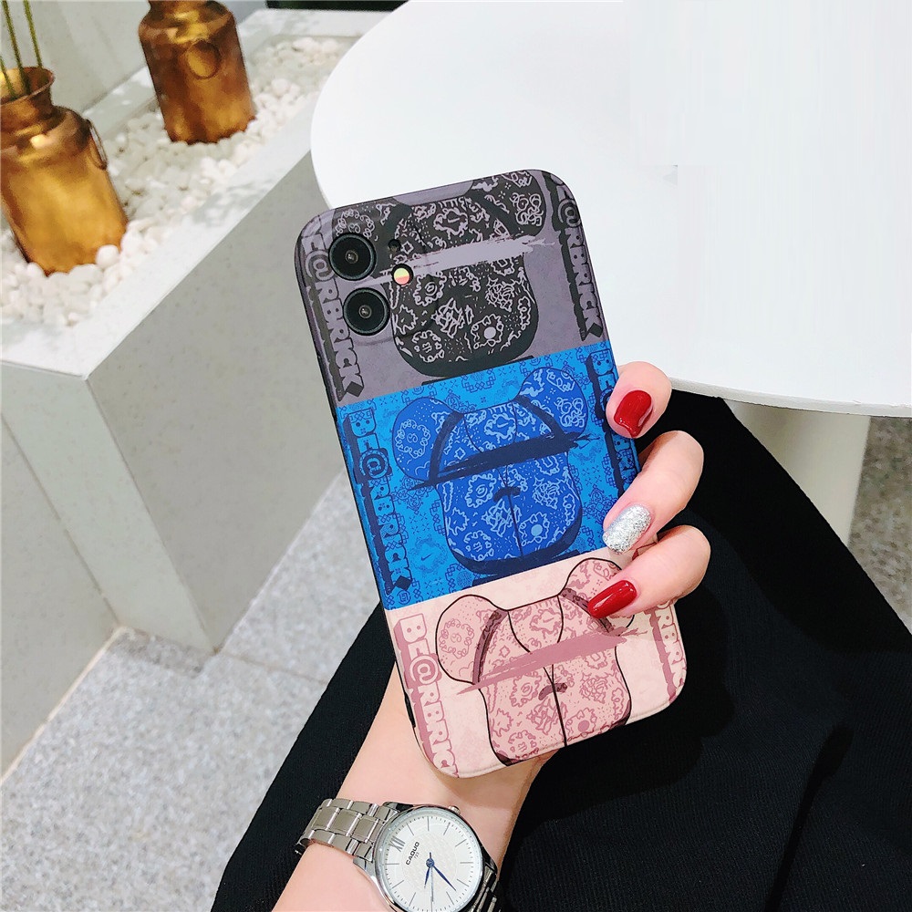 Kaws Bearbrick iPhone11 Pro Max Soft Cover Ốp lưng iPhone XS Max XR iPhoneSE iPhone7 iPhone8 Plus TPU Case iPhone11 Cover