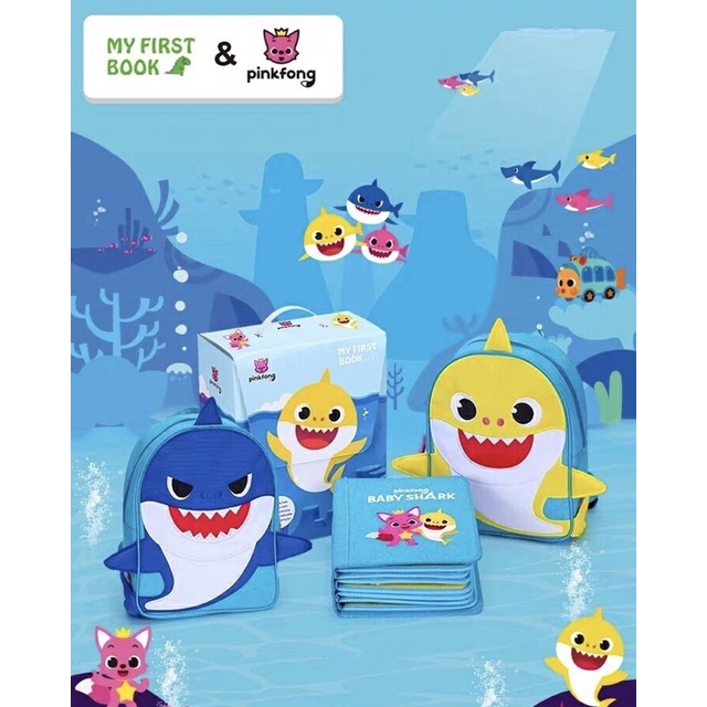 SÁCH VẢI + BALO PINKFONG