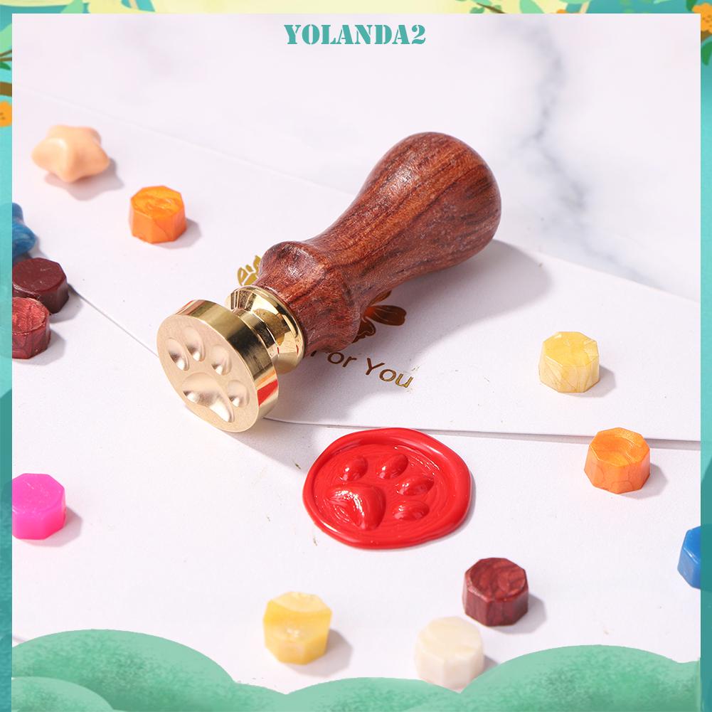 Đầu Con Dấu Sáp Bằng Kim Loại Với Tay Cầm Trang Trí Cổ Điển