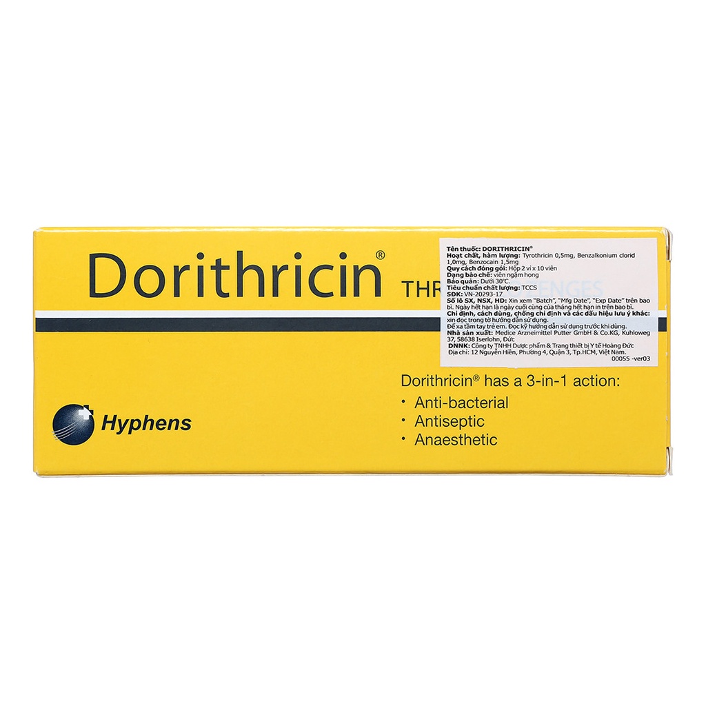 VIÊN NGẬM HO DORITHRICIN