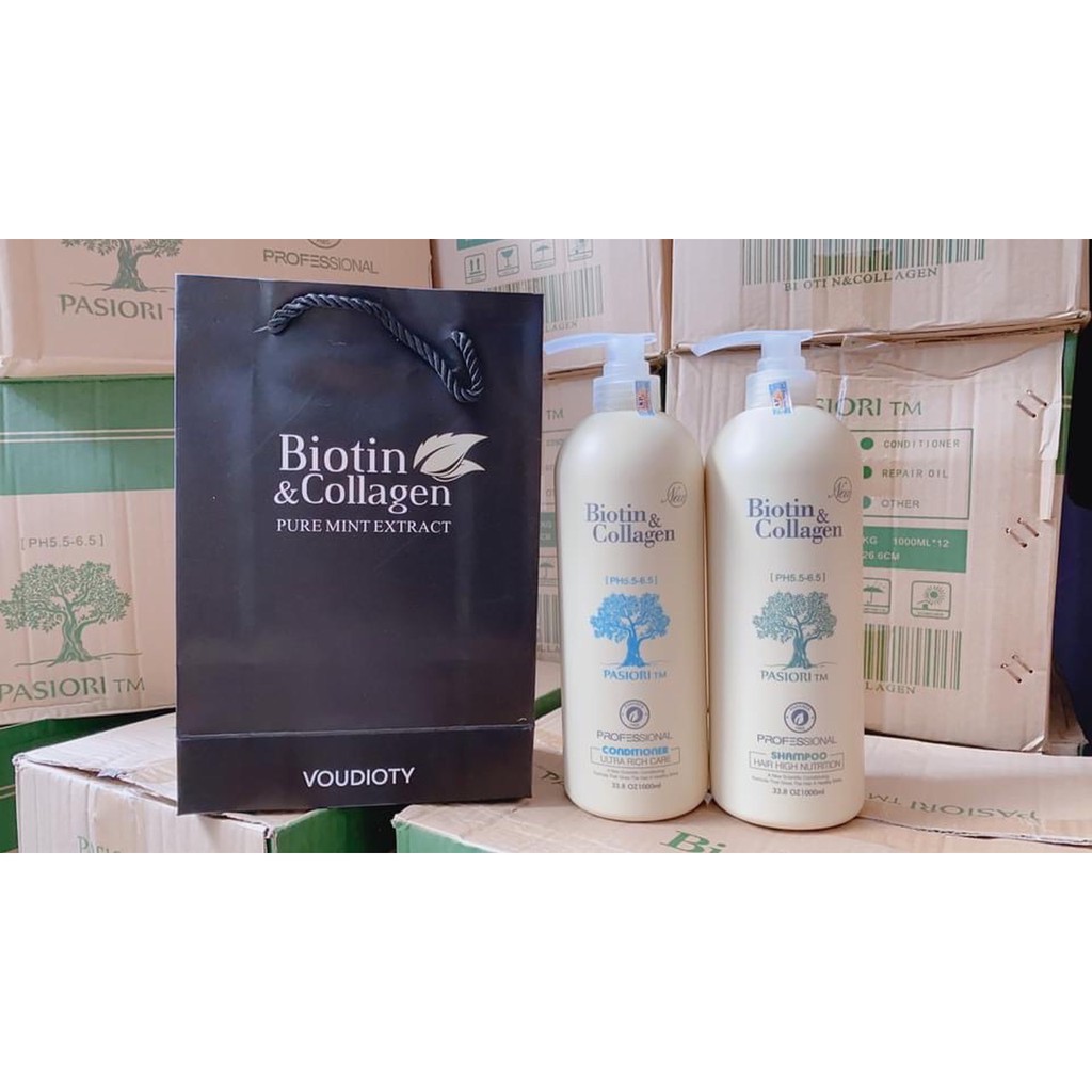 Cặp DẦU GỘI XẢ BIOTIN COLLAGEN 500-1000ml