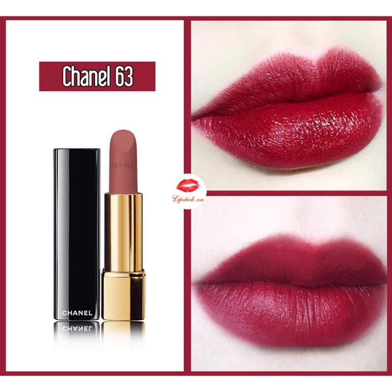 (chính hãng fullsize) Son Chanel màu số 63 - màu đỏ tây | BigBuy360 - bigbuy360.vn