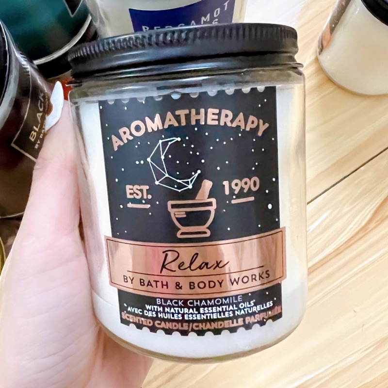 Nến thơm 1 bấc Bath & body works - Aromatherapy - nến dòng thư giãn