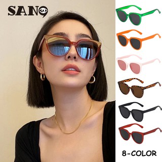 Kính Mát Tròng Tròn Chống Tia Uv400 Phong Cách Retro