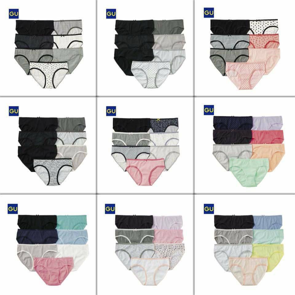 Set 7 quần lót của Gu/Uniqlo