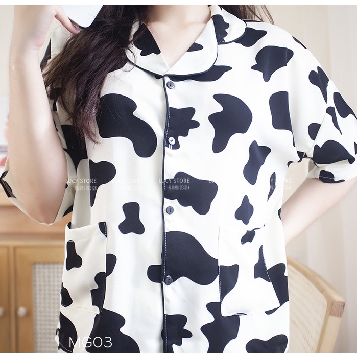 Đồ Bộ Cao Cấp - Bộ Ngủ Pijama Nữ Lụa Nhập Cao Cấp Chất Vải Mềm Mướt Siêu Thoáng Mát Thiết Kế Trẻ Trung Mặc Ở Nhà | BigBuy360 - bigbuy360.vn