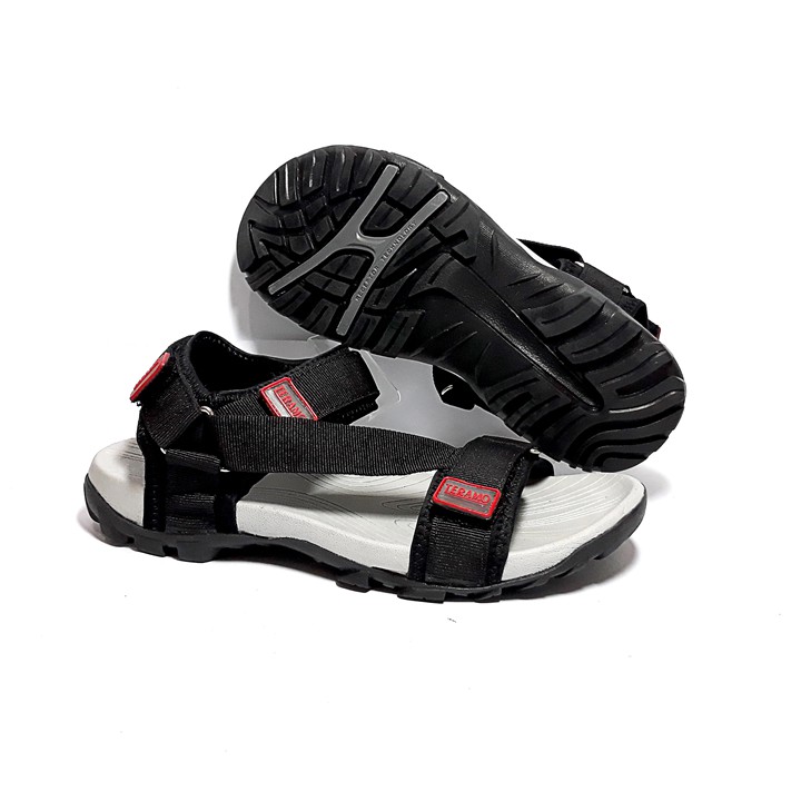 Giày sandal unisex chính hãng Teramo hay sandan TRM10 đen kiểu giày sandal quai chéo