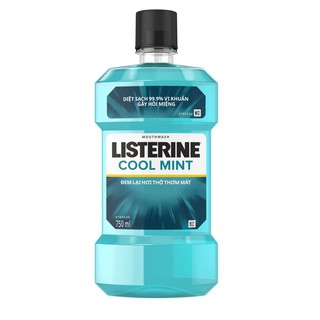 Nước súc miệng diệt khuẩn, hơi thở thơm mát LISTERINE® COOL MINT